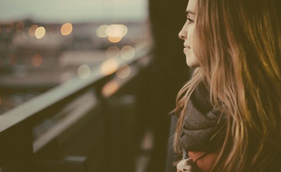 woman staring off into the distance